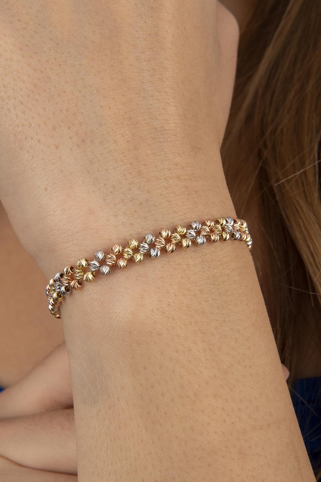 14ct Gold Woven Dorika Chain Bracelet