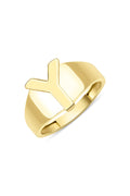 14ct Gold Y Initial Ring