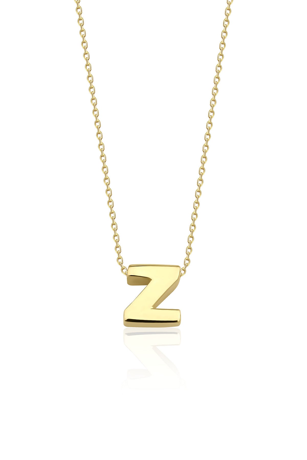 14ct Gold Z Initial Necklace