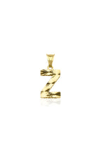 14ct Gold Z Letter Mini Shine Pendant