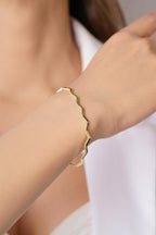 14ct Gold Zigzag Ajda Bracelet