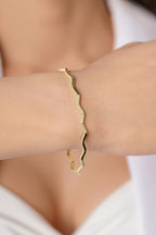 14ct Gold Zigzag Ajda Bracelet