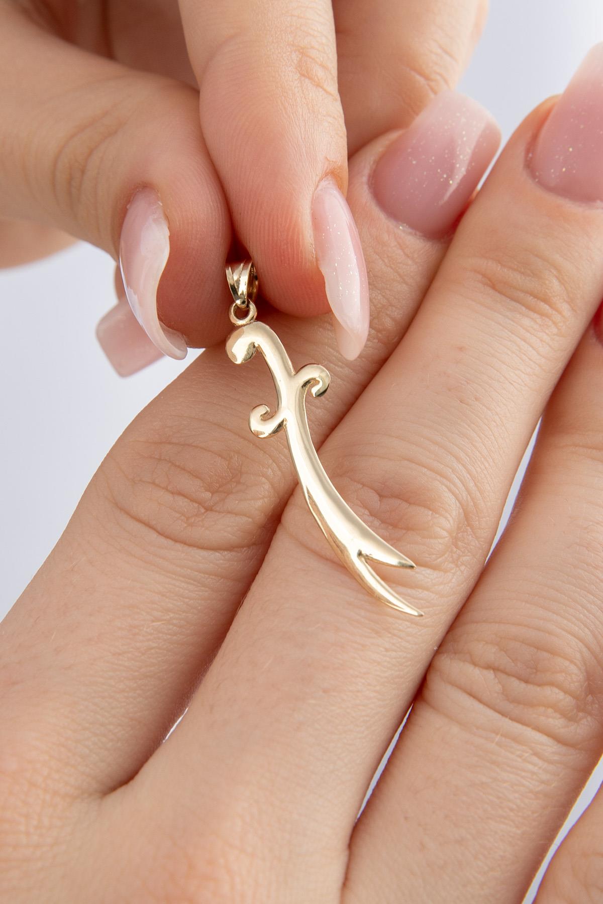 14ct Gold Zulfiqar Sword Charm