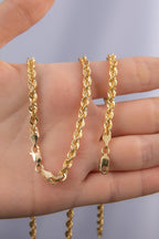14ct Light Rope Chain Set (Chain _ Bracelet ) 0,155 inches
