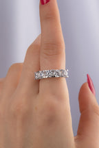 14ct White Gold 5 Stone Ring 8