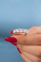 14ct White Gold 5 Stone Ring 8