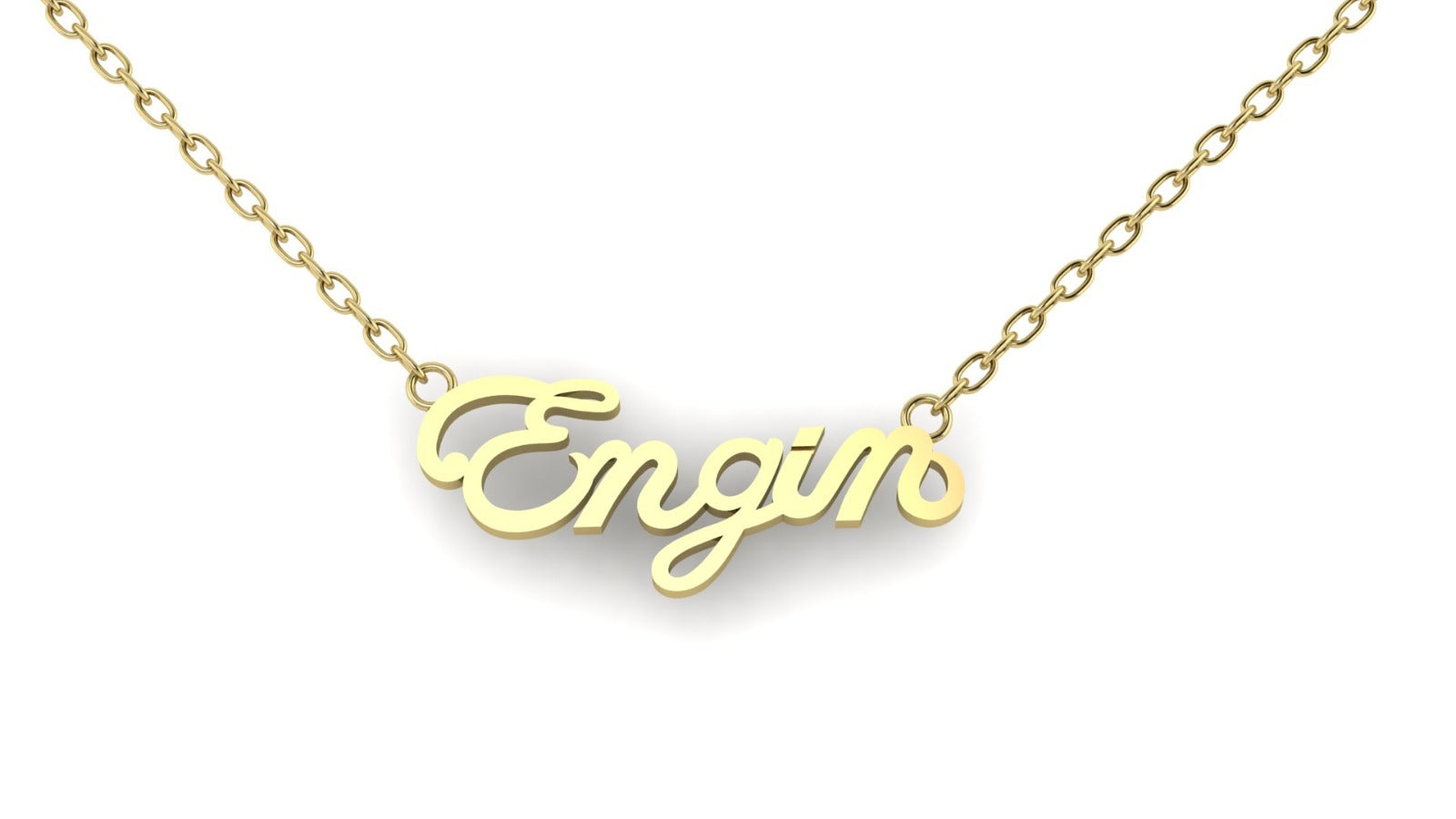 14K Gold Personalized Name Necklace – Your Identity, Etched in Gold