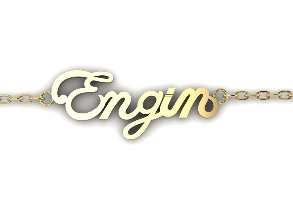 14K Gold Personalized Name Bracelet – Elegant Custom Gift of Identity