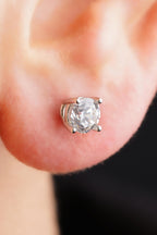 Men's 14ct Gold Solitaire Stud Earrings